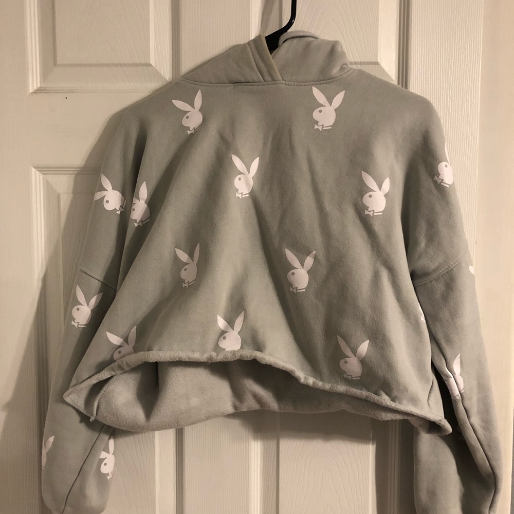 Cropped Playboy Hoodie